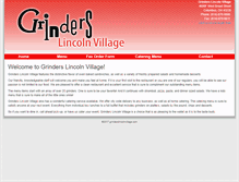 Tablet Screenshot of grinderslincolnvillage.com